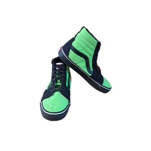 VANS Off the Wall Hi Top Green/Black Sneakers Mens 7.5 Womens 9  💥Pre-owned💥